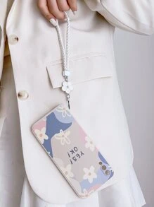 Ốp điện thoại họa tiết hoa kèm dây đeo, tương thích với iPhone 15/15Plus/15Pro/15Promax - Nhiều màu - Xem 2