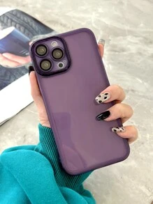 Plain Clear Phone Case - Purple - View 2