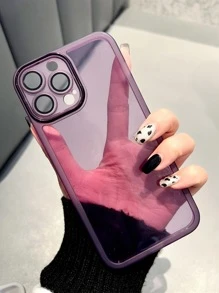 Plain Clear Phone Case - Purple - View 4