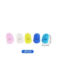 2入組手指頂針套防燙矽膠手套 - 彩色 - 查看 3