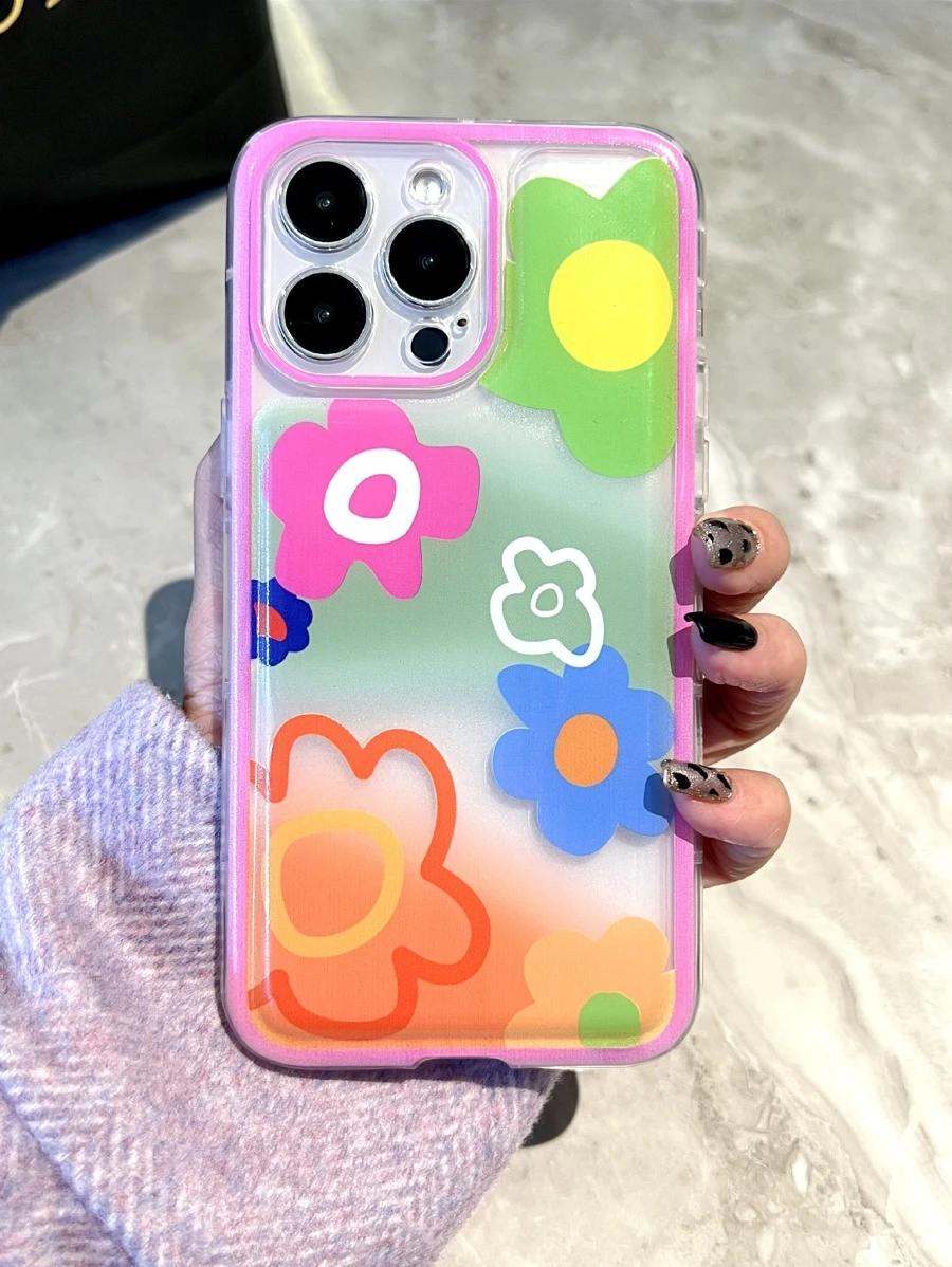 Flower Pattern Phone Case | SHEIN USA