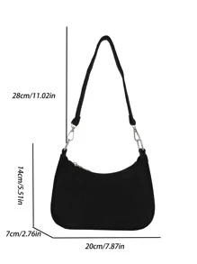 迷你流浪包 - 黑色 - 查看 3