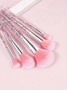 5支装奢华粉钻化妆刷套装 + 1个高品质闪光化妆刷收纳盒，高级化妆刷收纳盒，眼影刷，美容工具便携收纳袋，化妆刷套装，化妆刷套装，化妆刷套装，全套化妆工具，化妆刷套装，全套化妆工具，化妆刷套装，化妆刷套装，化妆礼盒套装 - 粉色 - 查看 3