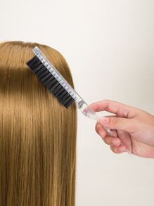 1支装边缘控制梳，翻梳，发型尖尾梳，蓬松梳尖，马尾梳，适用于女性、男性和儿童，适合浓密卷发或带打结梳尖的接发，适合所有发质