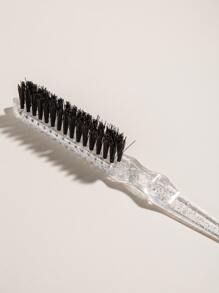 1支装边缘控制梳，翻梳，发型尖尾梳，蓬松梳尖，马尾梳，适用于女性、男性和儿童，适合浓密卷发或带打结梳尖的接发，适合所有发质