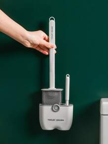 1件随机颜色马桶刷家用无盲点清洁刷马桶长柄可拆卸