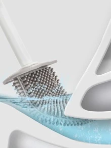 1件随机颜色马桶刷家用无盲点清洁刷马桶长柄可拆卸