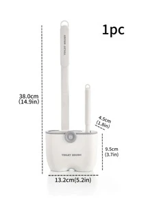 1件随机颜色马桶刷家用无盲点清洁刷马桶长柄可拆卸