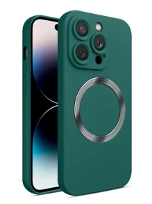 Phone Holder Magnetic Plain Phone Case - Green - View 2