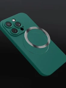 Phone Holder Magnetic Plain Phone Case - Green - View 4