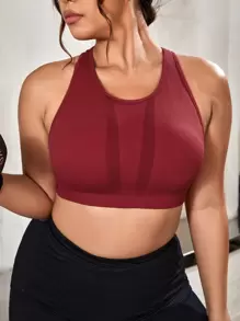 Sujetador deportivo soporte medio de espalda nadadora