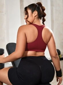 Sujetador deportivo soporte medio de espalda nadadora