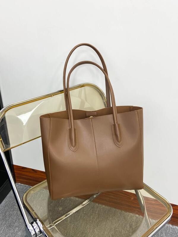 Minimalist Shoulder Tote Bag For Teen Girls Women College Students