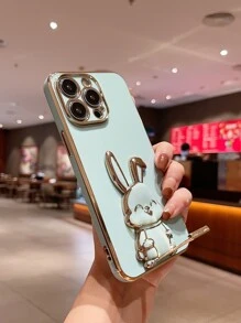 Coque de téléphone avec support de conception de lapin - Vert - Voir 3