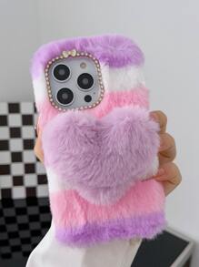 Rhinestone Decor Vỏ điện thoại sang trọng với giá đỡ điện thoại sang trọng - Nhiều màu - Xem 4