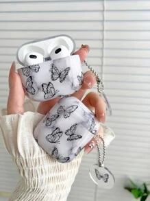 1入組蝴蝶樣式耳機殼適用於Airpods - 彩色 - 查看 2