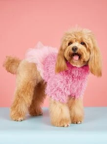 1 chiếc váy lưới trang trí thú cưng - Hồng - Xem 1