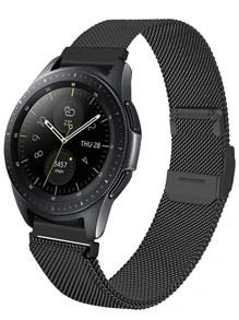 Mesh Universal Smart Watch Band - Black - View 1