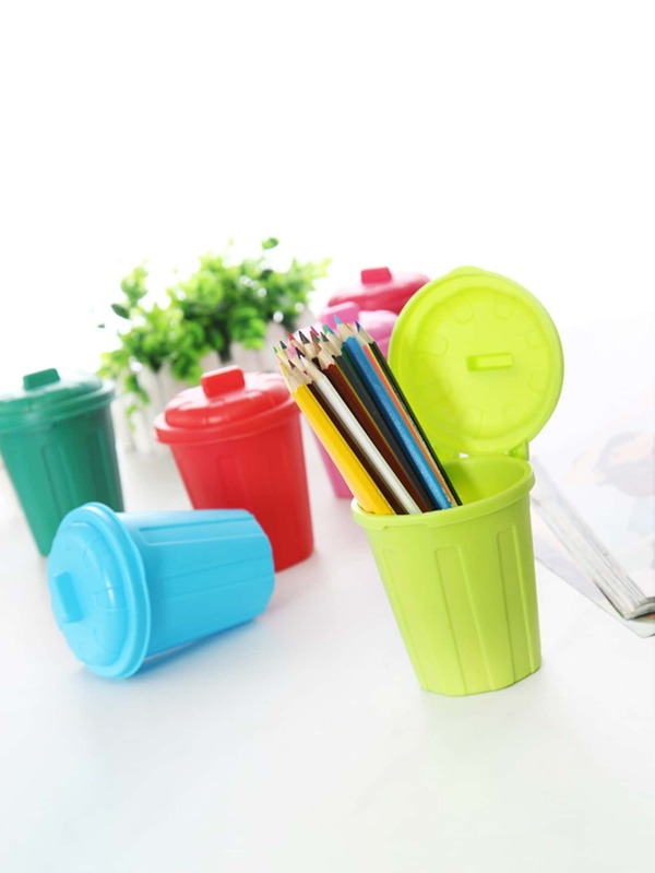 1pc Plain Foldable Stationery Storage Box SHEIN USA