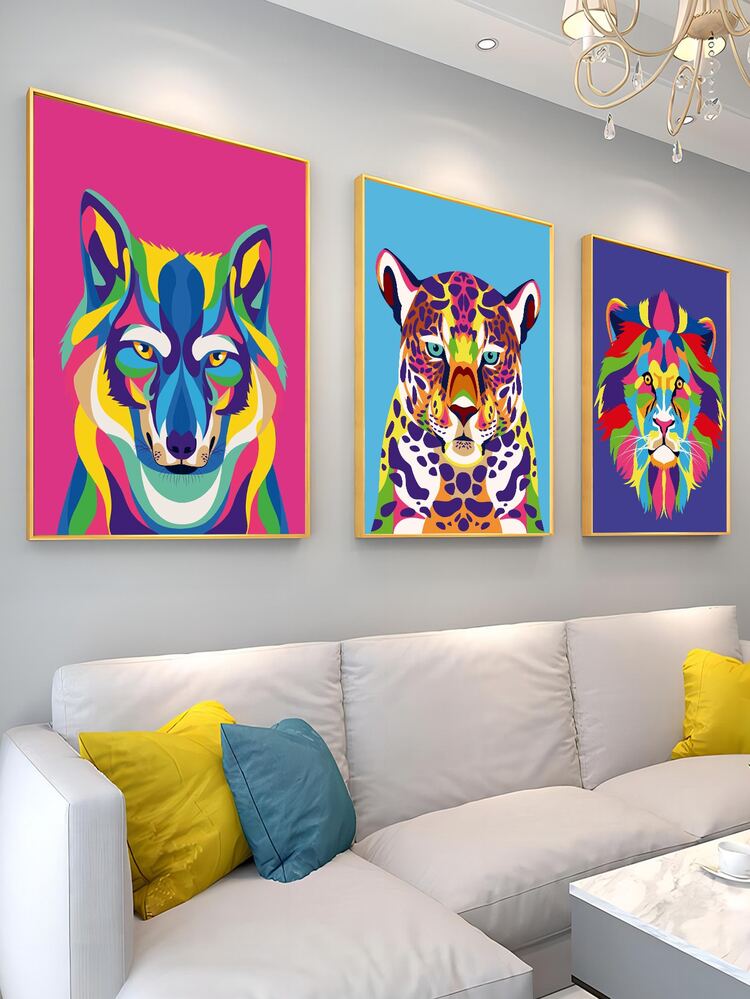 3 ảnh động vật không khung - Nhiều màu - Xem 2