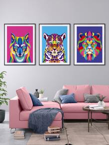 3 ảnh động vật không khung - Nhiều màu - Xem 4