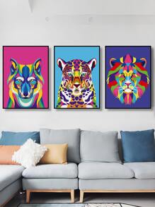 3 ảnh động vật không khung - Nhiều màu - Xem 5