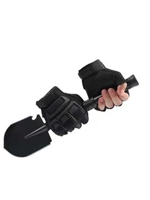 1pair Breathable Half-finger Sports Gloves - Black - View 3