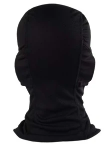 防晒抗紫外线 1 件装透气运动面部和颈部护腿滑雪面罩 - 黑色 - 查看 4