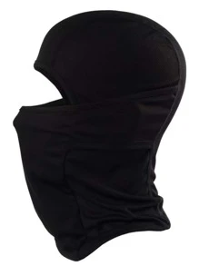 防晒抗紫外线 1 件装透气运动面部和颈部护腿滑雪面罩 - 黑色 - 查看 6