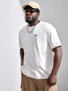 Manfinity EMRG Men Plus Figure Graphic Tee - White - View 3