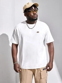 Manfinity EMRG Men Plus Figure Graphic Tee - White - View 5