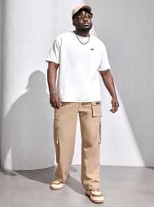 Manfinity EMRG Men Plus Figure Graphic Tee - White - View 7