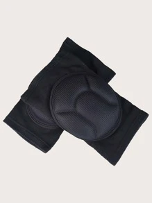 1 par Rodilleras unicolor espesado transpirable - Negro - Ver 2