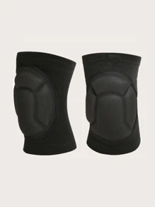 1 par Rodilleras unicolor espesado transpirable - Negro - Ver 4