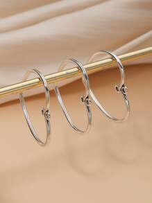 3入組心DIY吊墜 - 銀色 - 查看 2