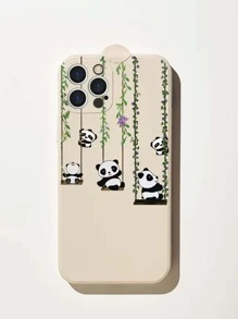 卡通熊貓手機殼，適用於iPhone 15 Pro Max/14/13/12/11 - 彩色 - 查看 1