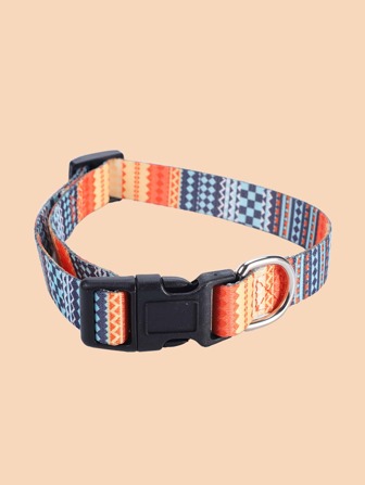 1 pièce Collier pour animaux de compagnie à motif géométrique