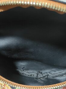 Floral Pattern Chain Decor Saddle Bag - Multicolor - View 3