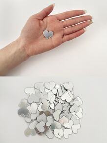 10入組心形鏡子牆貼 - 銀色 - 查看 8