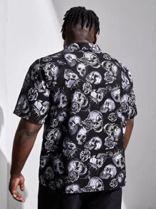 Manfinity Men Plus Skull Print Shirt - Multicolor - View 2