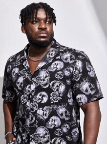 Manfinity Men Plus Skull Print Shirt - Multicolor - View 5