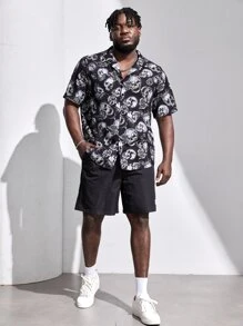 Manfinity Men Plus Skull Print Shirt - Multicolor - View 6