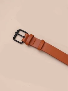 簡約風皮帶和打孔工具 - 棕色 - 查看 4