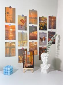 30 cái Bưu thiếp Hoa văn Phong cảnh - Nhiều màu - Xem 1