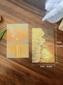 30 cái Bưu thiếp Hoa văn Phong cảnh - Nhiều màu - Xem 2