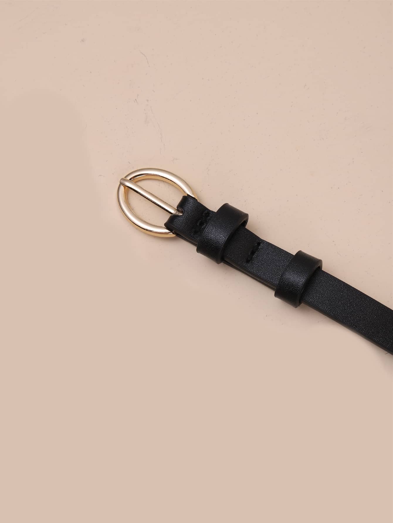 Đai có lỗ đục lỗ - màu đen - Xem 3