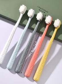 orc 5pcs Portable Toothbrush - Multicolor - View 2