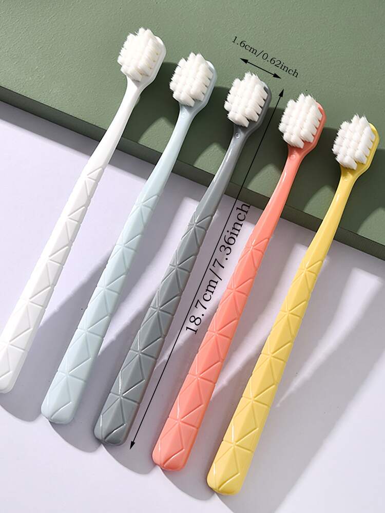 orc 5pcs Portable Toothbrush - Multicolor - View 2
