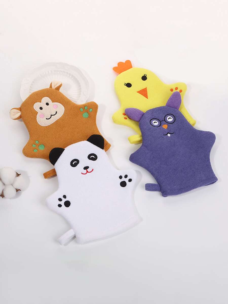 1 cái Găng tay tạo bọt tắm thiết kế ngẫu nhiên cho gà và khỉ - Nhiều màu - Xem 1