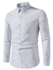 Manfinity Mode Men Allover Print Shirt